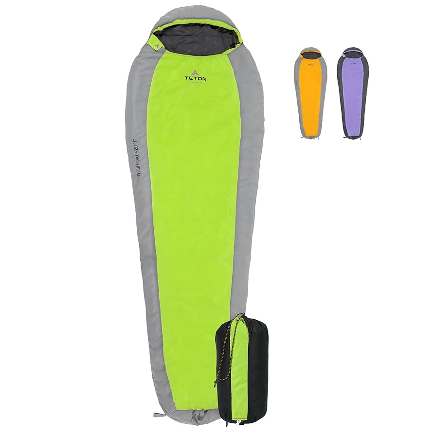 TETON Sports TrailHead Sleeping Bag for Adults; Lightweight